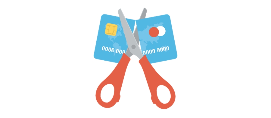 Memotong kartu kredit