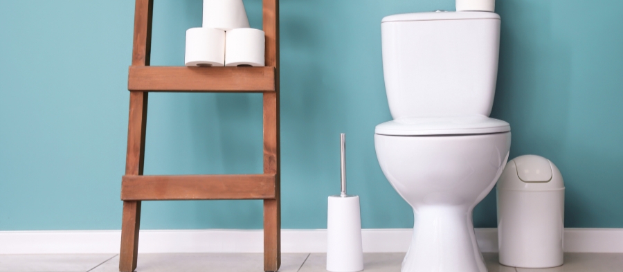 Memasang serta menggunakan toilet hemat air merupakan salah satu contoh cara menghemat air di rumah