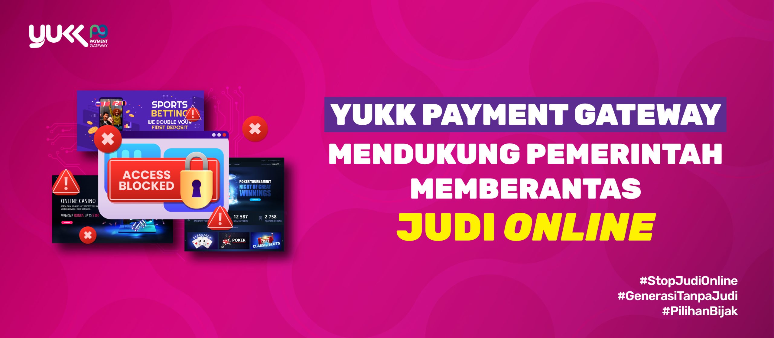 PT Yukk kreasi indonesia berantas judi online