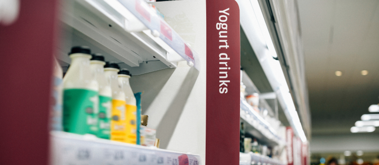 Point of Sale, yogurt drinks